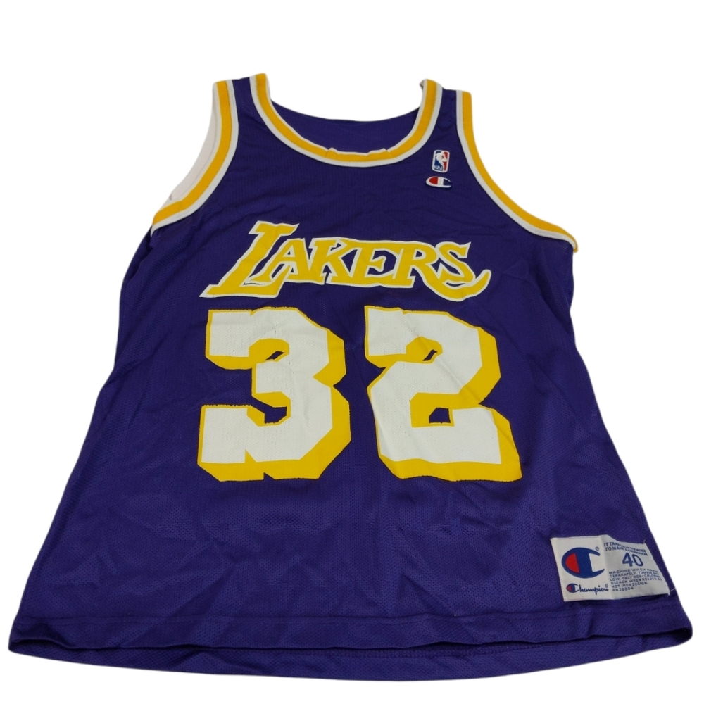 Magic Johnson Champion Jersey  Purple Size Medium